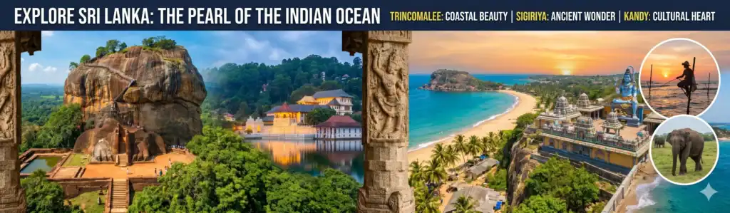 best travel destinations 2026 sri lanka beach palm trees tropical coast