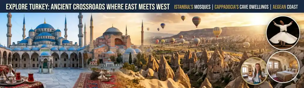 best travel destinations 2026 turkey cappadocia hot air balloons landscape